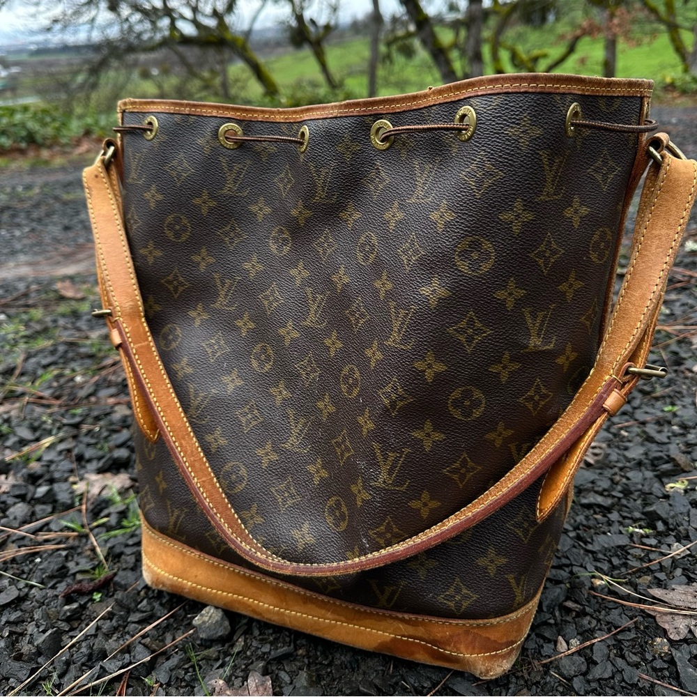 LOUIS VUITTON PETIT NOE DRAWSTRING BUCKET BAG